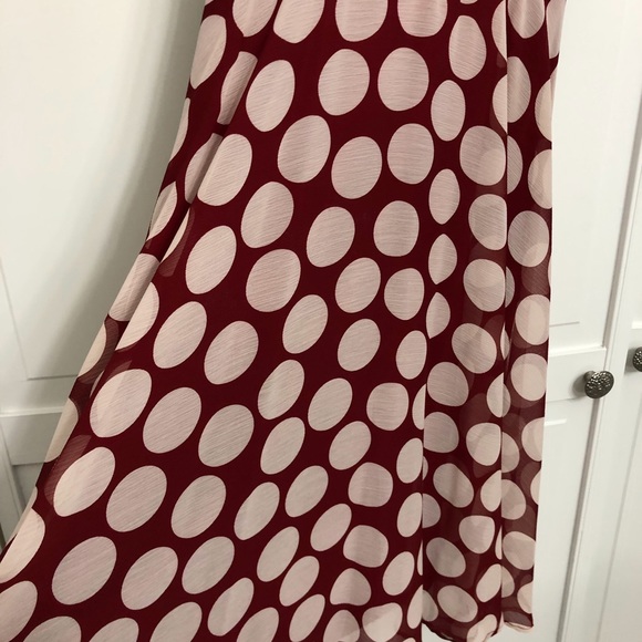 EUC✅ Red and Cream Polka Dot Dress from Dress Barn - Picture 3 of 8